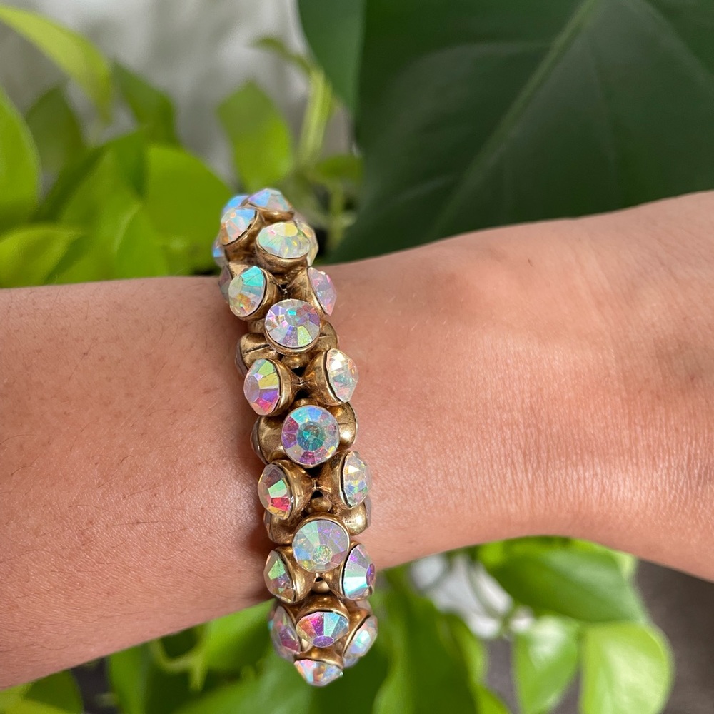J. Crew Iridescent Cluster Bracelet